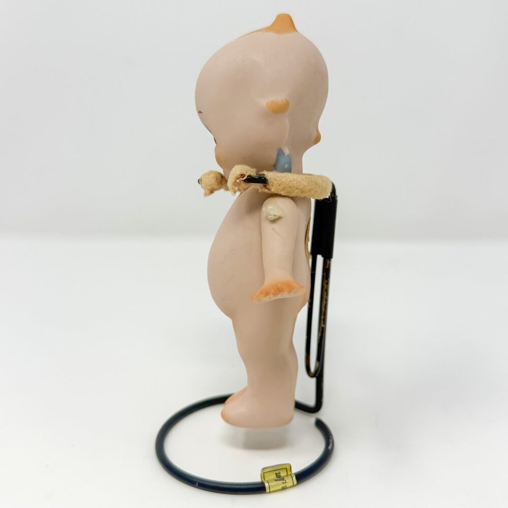 Lot of 4 Vintage Bisque Porcelain Kewpie Dolls Curio Cabinet-Ready Heirloom - Picture 7 of 15